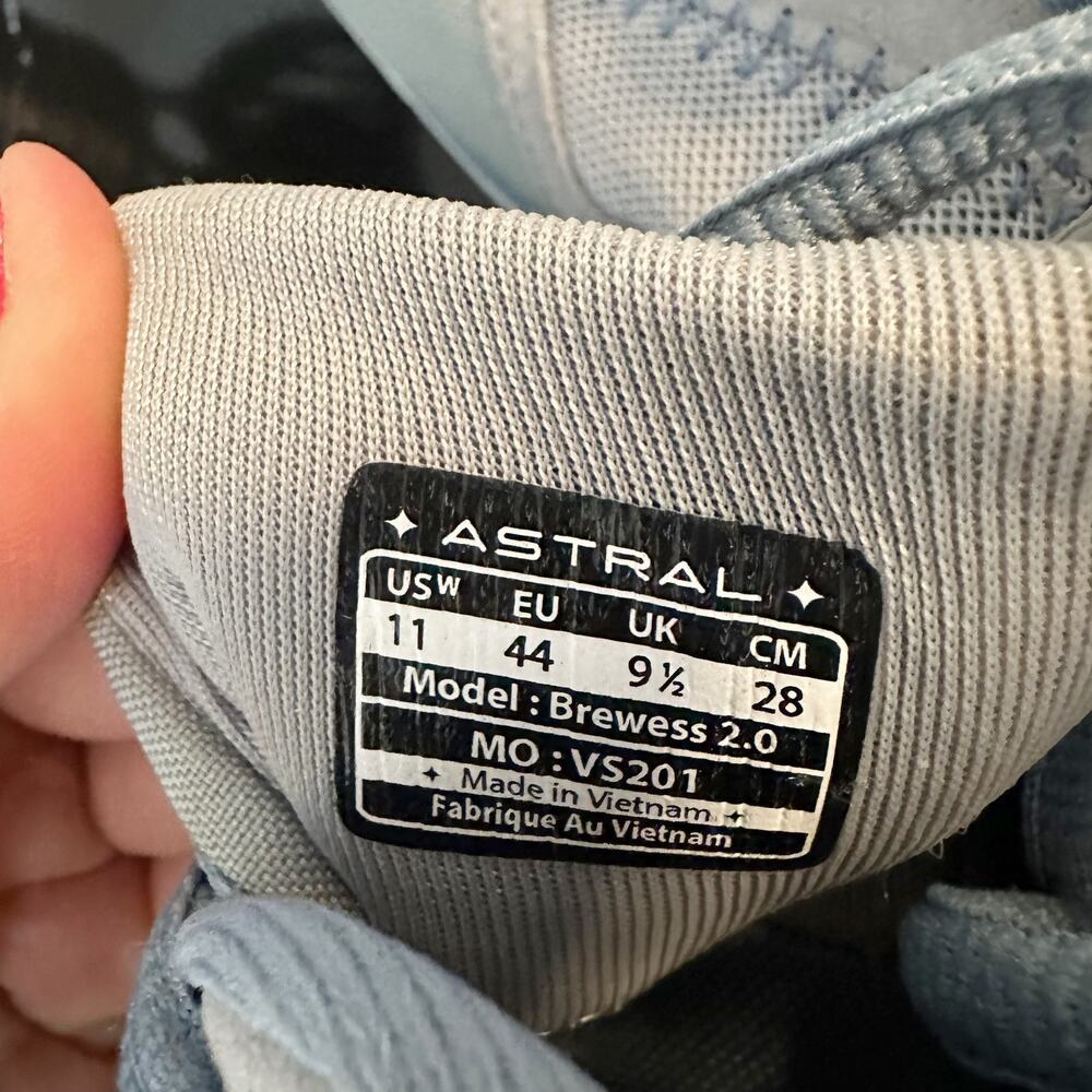 NWT Astral Women's Brewess 2.0 Light Blue Sneakers Shoes sz 11W - Picture 7 of 10